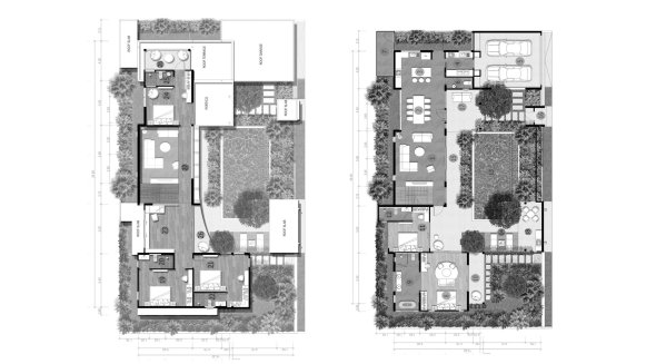 Планировка виллы 5 спален в ЖК Vinzita Elite Residences № 11007 (2D)